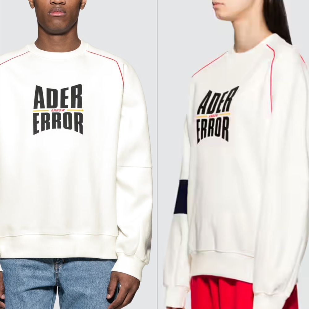 Ader Error Form Logo Sweatshirt Guc Size Oversize… - image 1